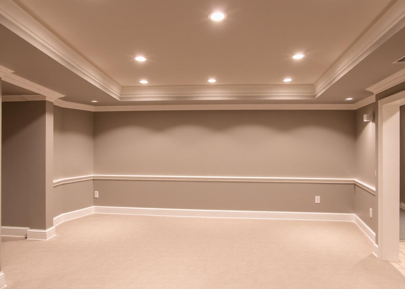 Finished basement drywall and painting in Brampton